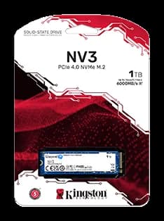 Embalaje comercial blíster original de Kingston NV3 1TB